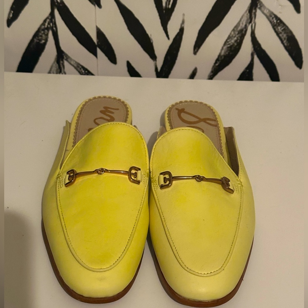 Sam Edelman Linnie Bit Mules Slip-On Leather Loafer Lime Cocktail